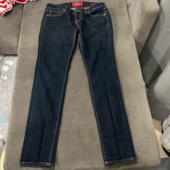 LUCKY BRAND Charlie Skinny Low Rise dark wash - Picture 1 of 5